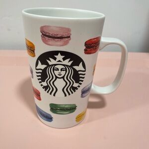 Limited edition Starbucks colorful French macarons mug from 2015